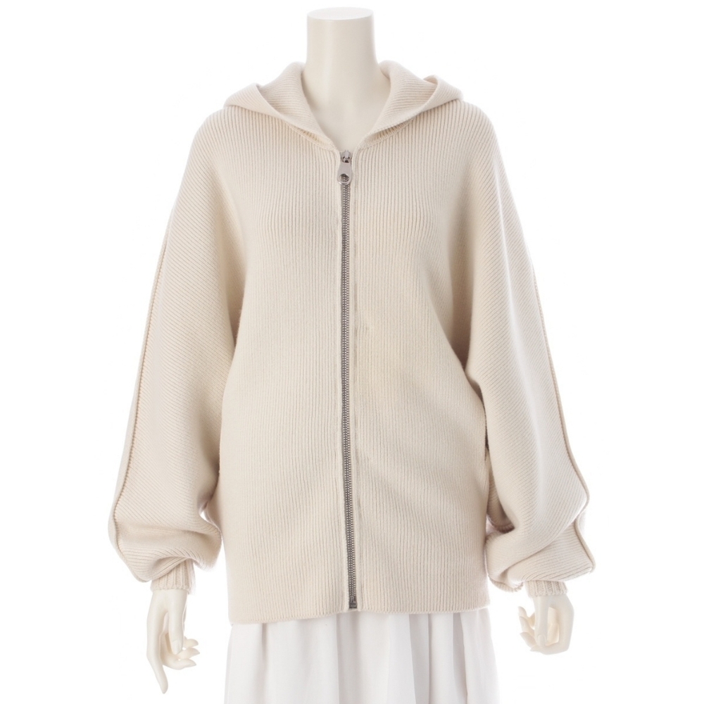 NWOT Chloé Cashmere Wool Logo Zip Knit Oversized Coat!